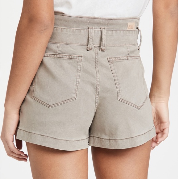 PAIGE ANESSA SHORTS, Moss Taupe, Size 25 - Picture 2 of 6